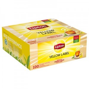 Arbata juodoji Yellow label Lipton, 100 vnt